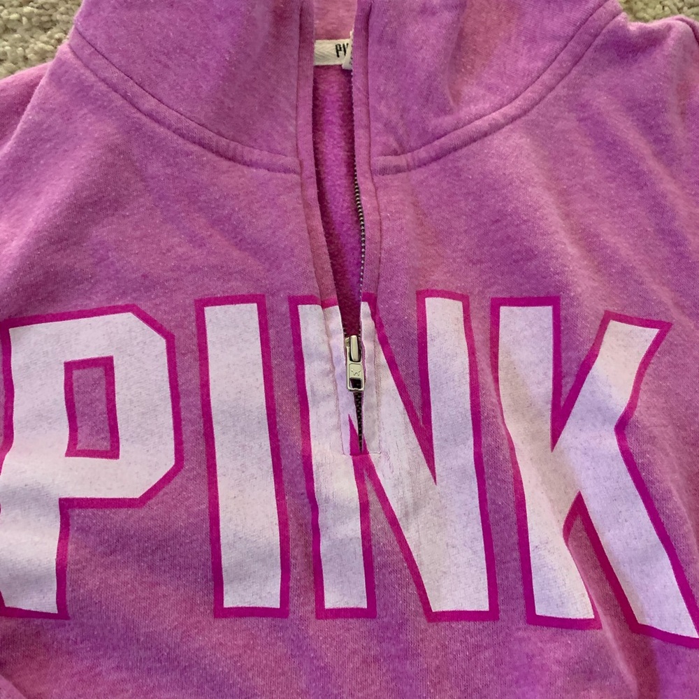 PINK half zip pullover - Picture 2 of 2